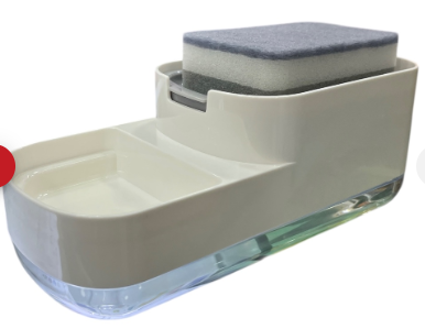 Dispensador de Jabón para Lavaplatos con Esponja