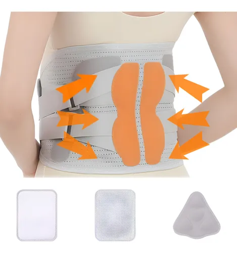 Faja lumbar de compresión ajustable