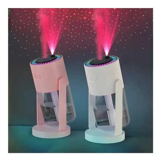 Humidificador con proyector de estrellas y aromaterapia