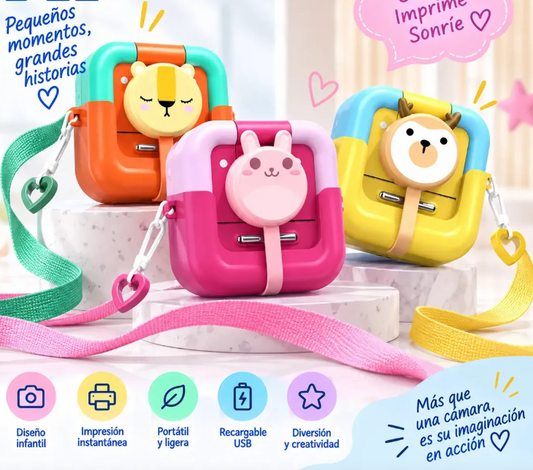 Cámara Infantil con Impresora Instantánea