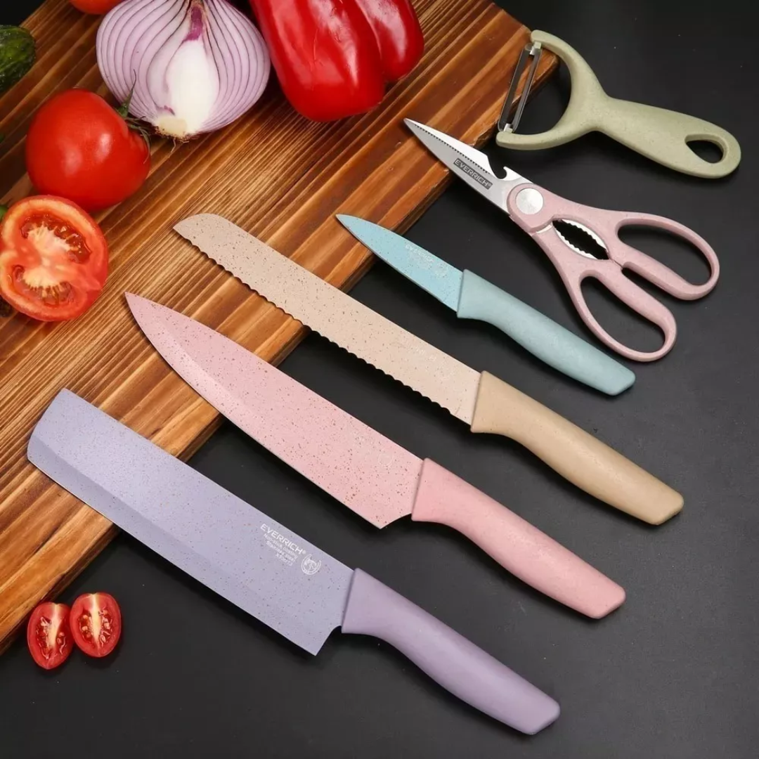 Set de Cuchillos Profesional 6 Piezas
